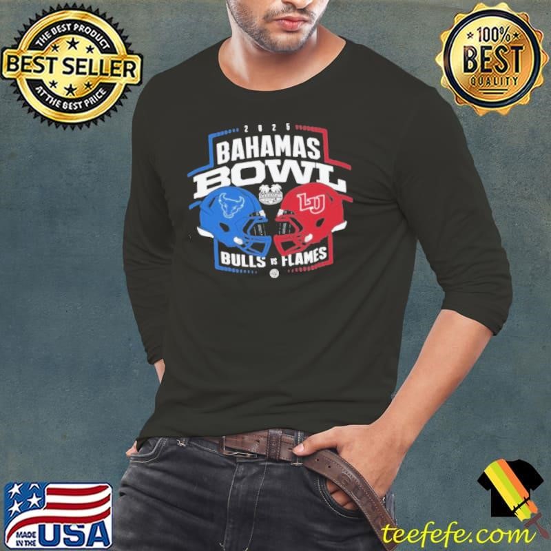 Liberty Flames Vs Buffalo Bulls 2025 Bahamas Bowl Dueling Healmet Shirt