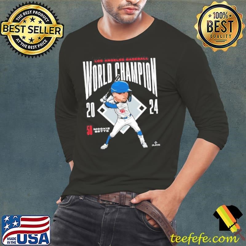 Los Angeles 24 World Champion Mookie Betts Mlbws24Mb Long Sleeve Tee