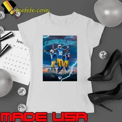 Los Angeles Chargers wins 34-27 Denver Broncos NFL Final Score Poster shirt
