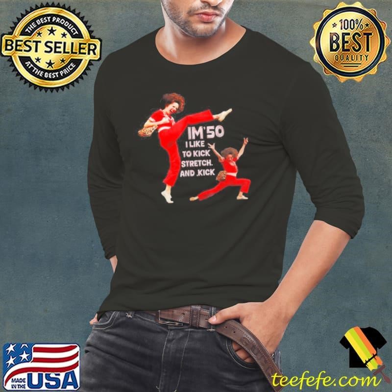 M Fifty Five Oh 50 Funny Sally Kick Lady Omalley Birthday Long Sleeve Tee
