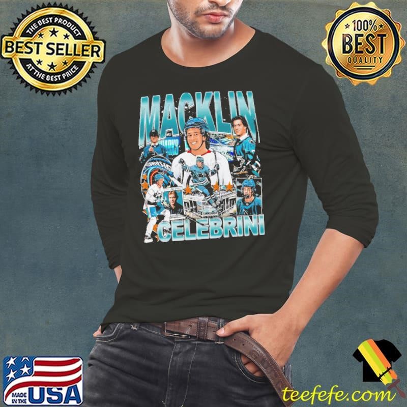 Macklin Celebrini Canadian professional ice hockey centre San Jose Sharks T-Shirt