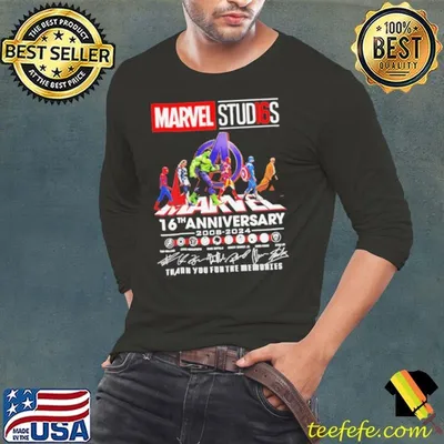 Marvel Studios 16th Anniversary 2008 2024 thank you for the memories shirt