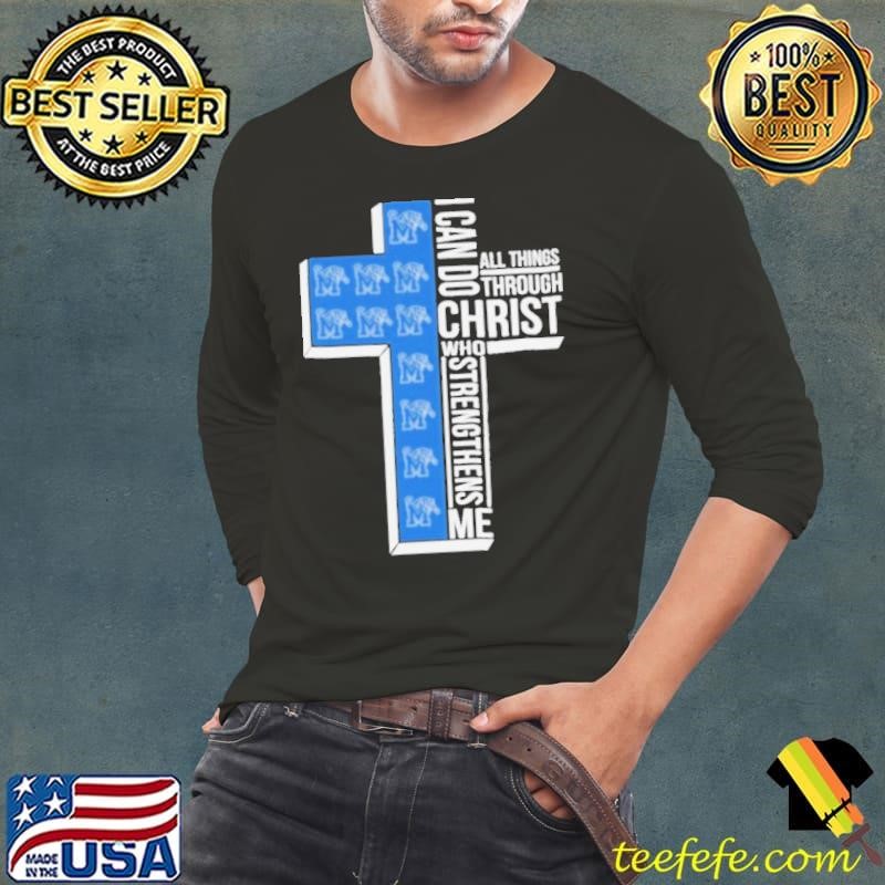 Memphis Tigers I Can Go All Things Through Christ Who Strengthens Me Long Sleeve Tee