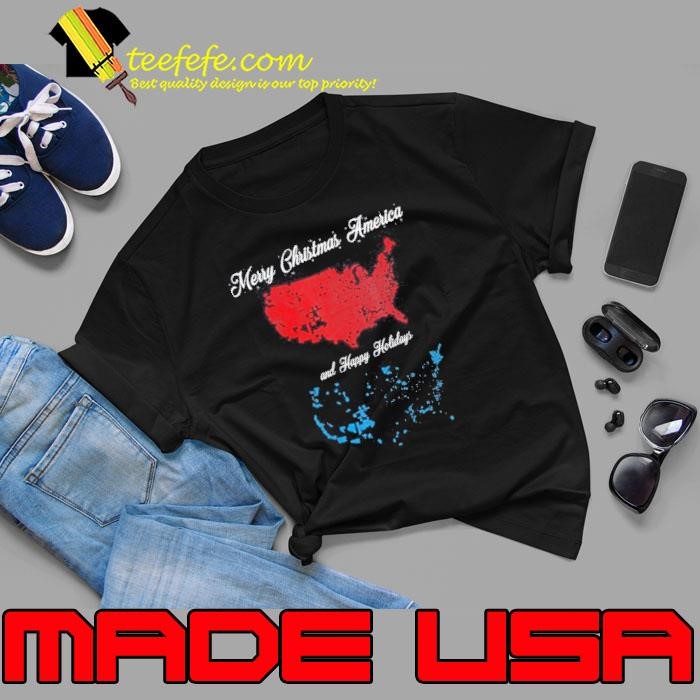 Merry Christmas America Funny 2024 Election Map Holiday Unisex