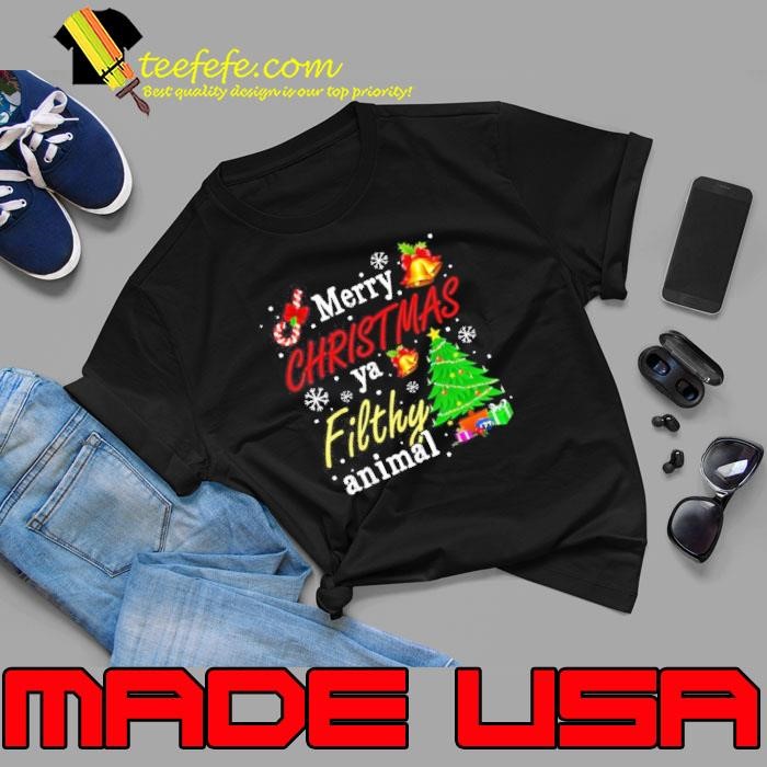 Merry Christmas Animal Filthy Ya Funny Xmas Unisex