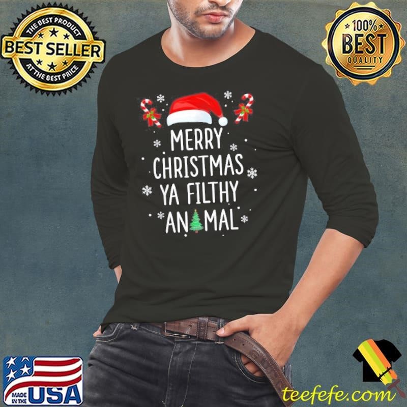 Merry Christmas Animal Filthy Ya Xmas Family Pajama Shirt