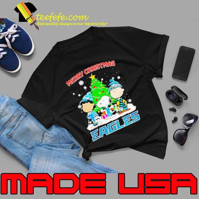 Merry Christmas Philadelphia Eagles X Peanuts characters 2024 Unisex