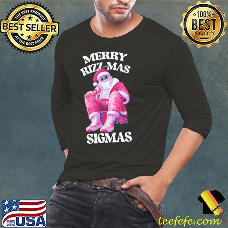 Merry Rizzmas Sigmas Santa Rizzler Youth Kids Teen Shirt