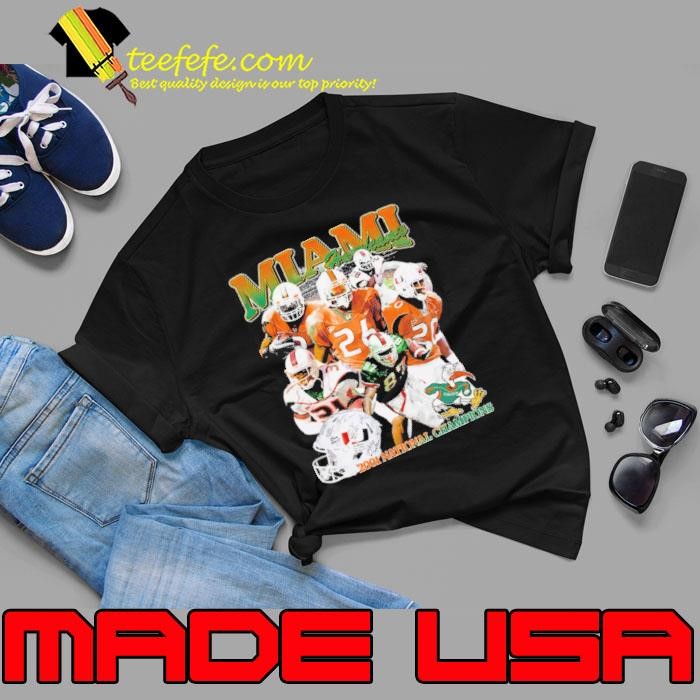 Miami Hurricanes 2001 Championship football team represents Unisex