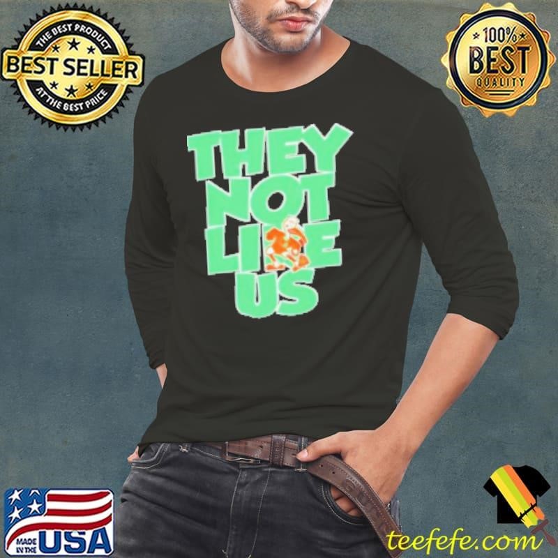 Miami Hurricanes They Not Like Us Long Sleeve Tee