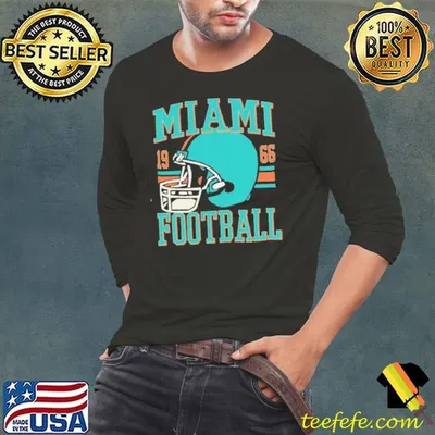 Miami dolphin 1966 football nfl team helmet shirt