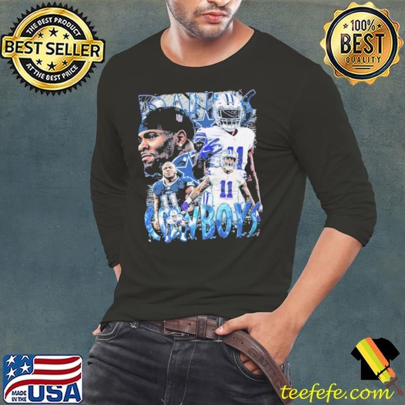 Micah Parsons American professional football linebacker Dallas Retro Bootleg Long Sleeve Tee