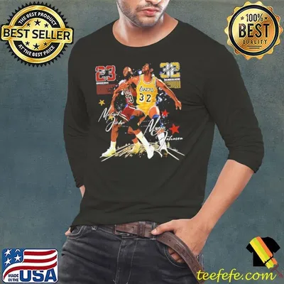 Michael Jordan Vs. Magic Johnson former professional basketball T-Shirt