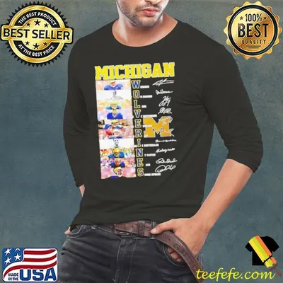 Michigan Wolverines name and signature player shirt