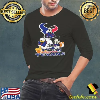 Mickey Friends Houston Texans Tee Disney Inspired Game Day Football NFL Shirt