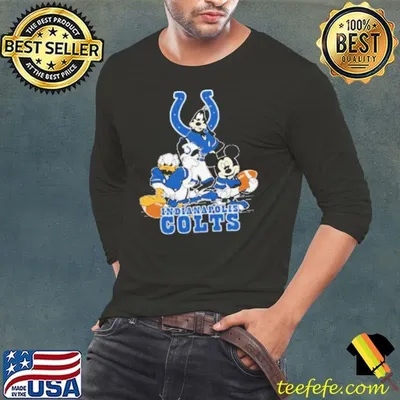 Mickey Friends Indianapolis Colts Tee Disney Inspired Game Day Football NFL Shirt