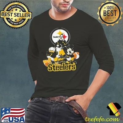 Mickey Friends Pittsburgh Steelers Tee Disney Inspired Game Day Football NFL Shirt