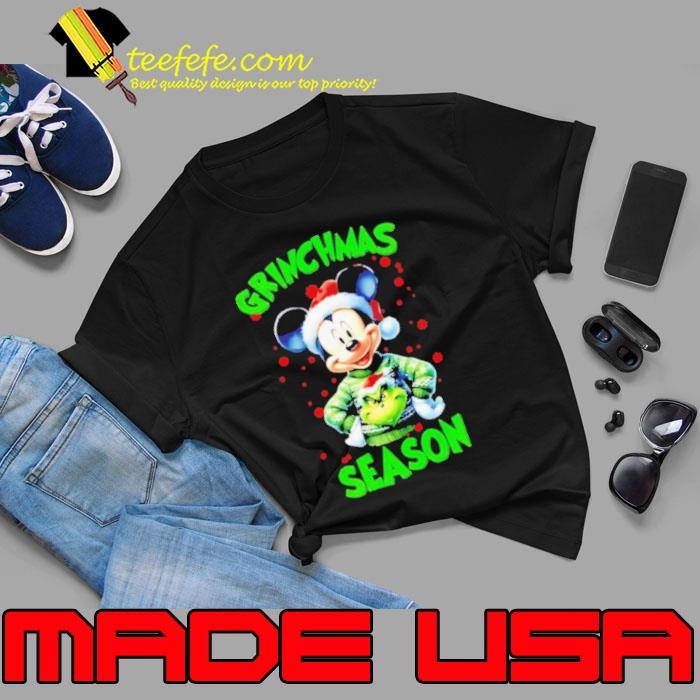 Mickey wear Grinch Grinchmas Season Christmas Unisex