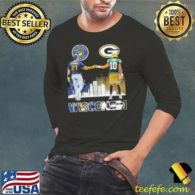 Milwaukee Brewers Willy Adames Green Bay Packers Jordan Love Wisconsin T Shirt Shirt