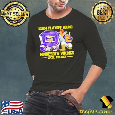 Minnesota Vikings 2024 Playoff Bound Skol Vikings mascot shirt