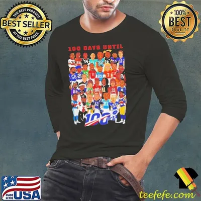 NFL football players 100 day until vintage shirt