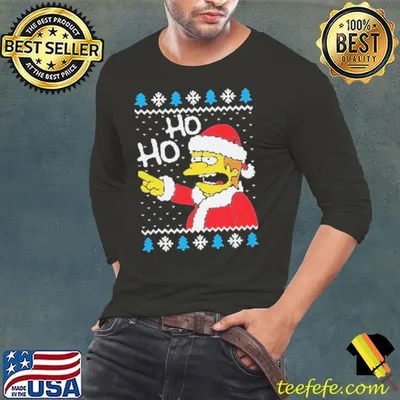 Nelson Muntz The Simpsons ho ho Christmas shirt