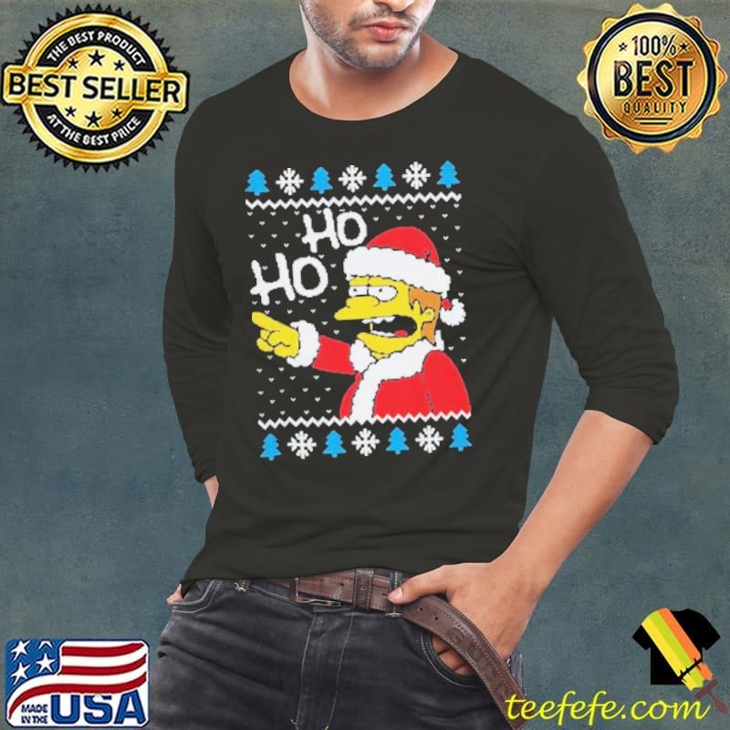 Nelson Muntz The Simpsons ho ho Christmas shirt