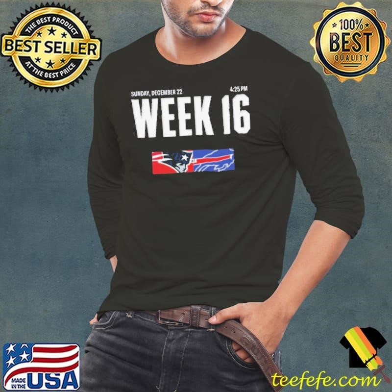 New England Patriots At Buffalo Bills Week 16 Sunday December 22 t shirt