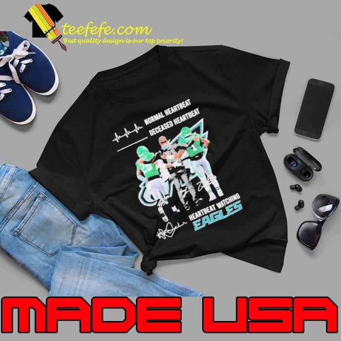 Normal Heartbeat Deceased Heartbeat Watch Philadelphia Eagles Barkley Hurts and Nick Sirianni Unisex