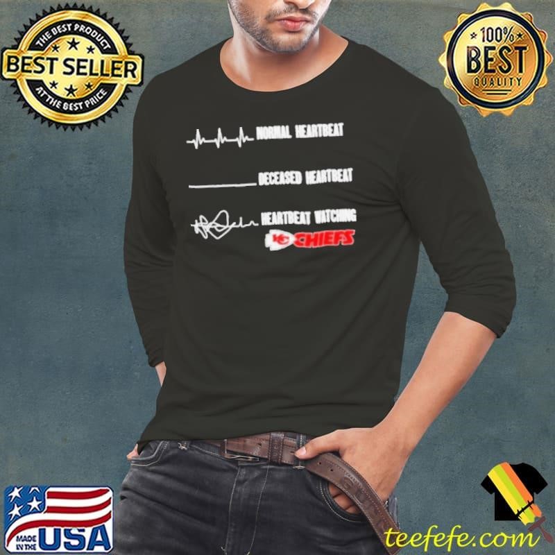 Normal Heartbeat Deceased Heartbeat Watching Kansas City Chiefs 2024 Shirt