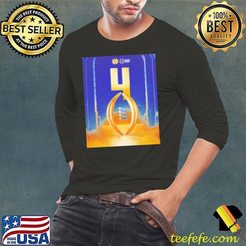 Notre Dame Fighting Irish College Football Playoff rakings 4 Long Sleeve Tee
