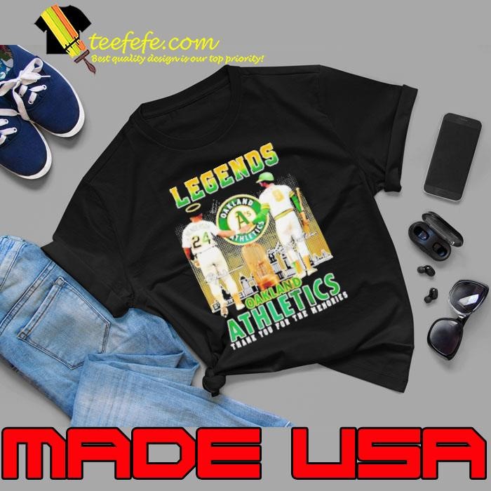 Oakland Athletics Legends Henderson And Jackson Memories shirt