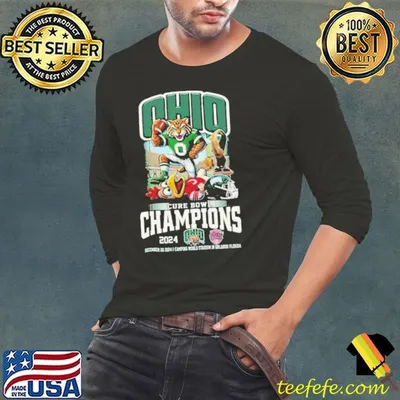 Ohio Bobcats Cure Bowl Champions Of 2024 Proud Mascot  shirt