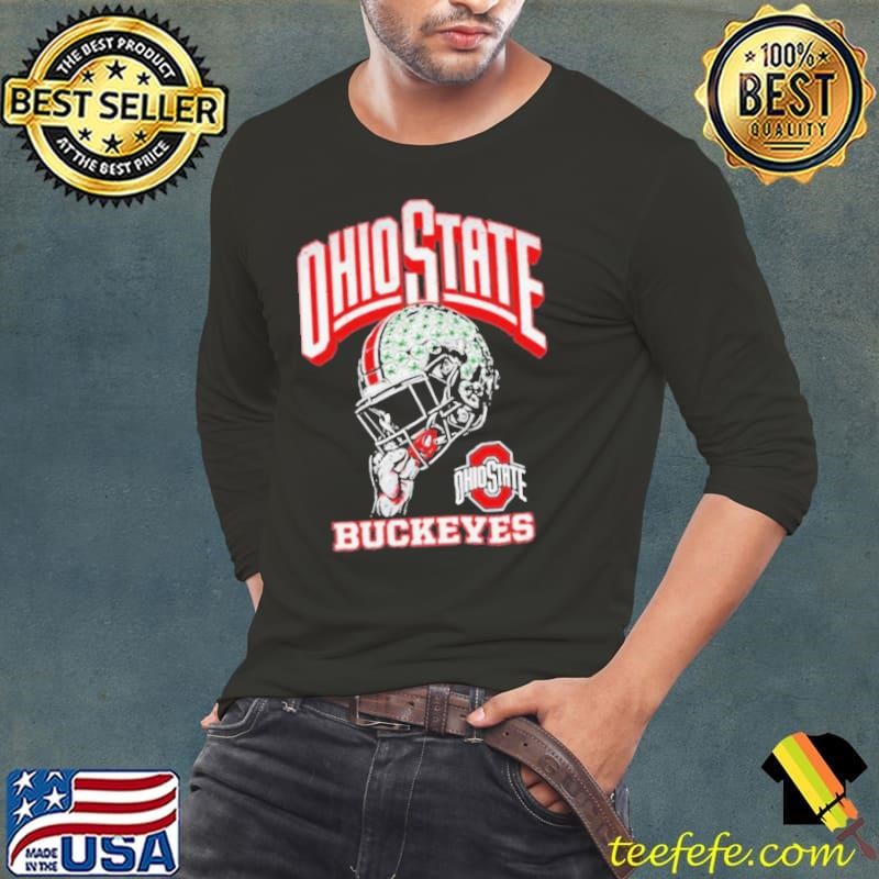 Ohio State Buckeyes Football Helmet Long Sleeve Tee