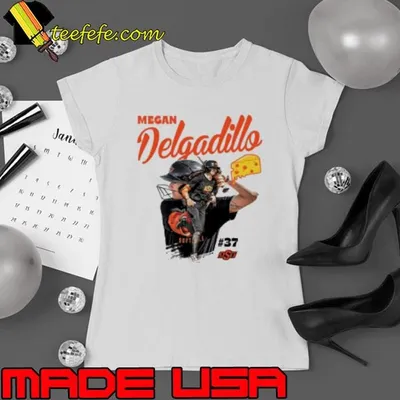 Oklahoma State Cowboys Football Megan Delgadillo #37 cheese Shirt
