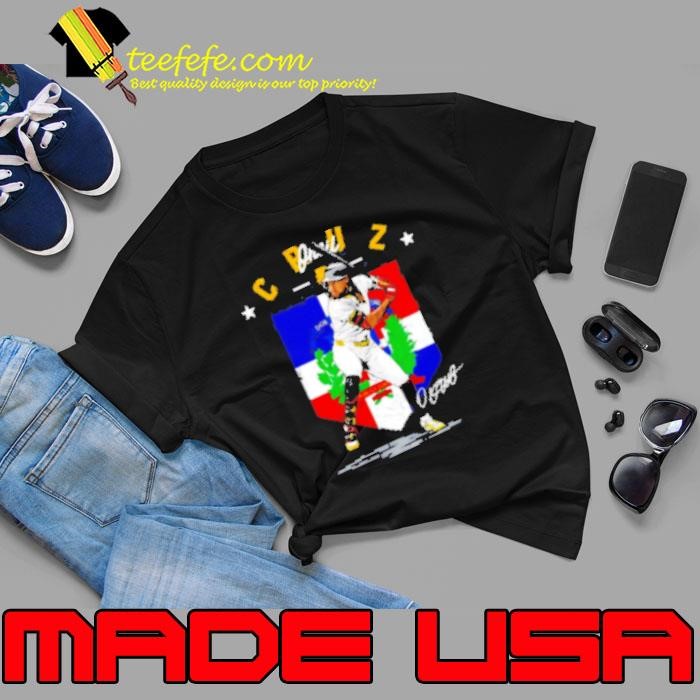 Oneil Cruz Pittsburgh Pirates Country flag signature Unisex