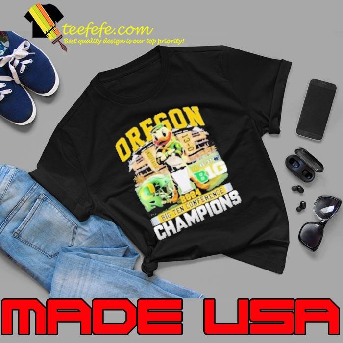 Oregon Ducks 2024 Big Ten Conference Champions 45 37 Penn State Undefeated 13 0 Unisex