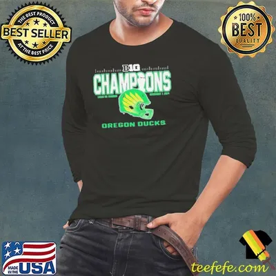 Oregon Ducks 2024 Big Ten Football Conference Champions Lucas Oil Stadium Shirt