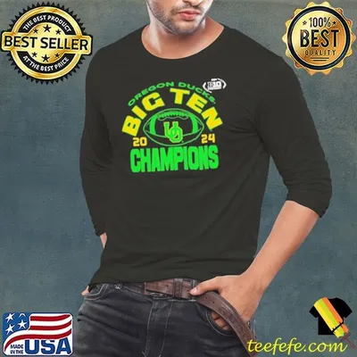 Oregon Ducks 2024 Big Ten champions football shirt