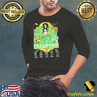 Oregon Ducks Big 10 Conference Champions Celebrating 2024 Shirt
