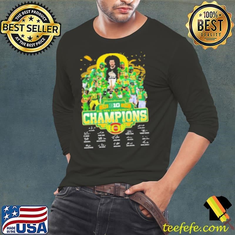 Oregon Ducks Big 10 Conference Champions Fan Celebrating 2024 Shirt