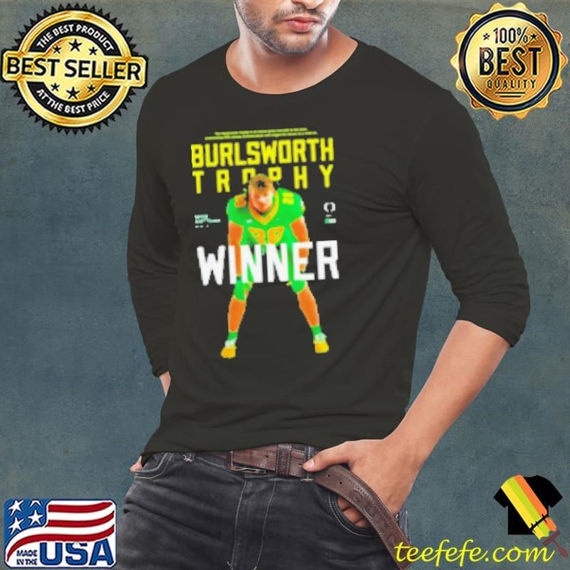 Oregon Ducks Bryce Boettcher 2024 Big 10 Champions Burslworth Trophy Winner Long Sleeve Tee