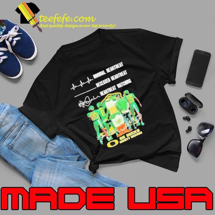 Oregon Ducks Crazy Heartbeat Watching Them Playing 2024 signatures Unisex