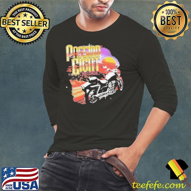 Passion Eight Records Shallow Truths Motorcycle Long Sleeve Tee