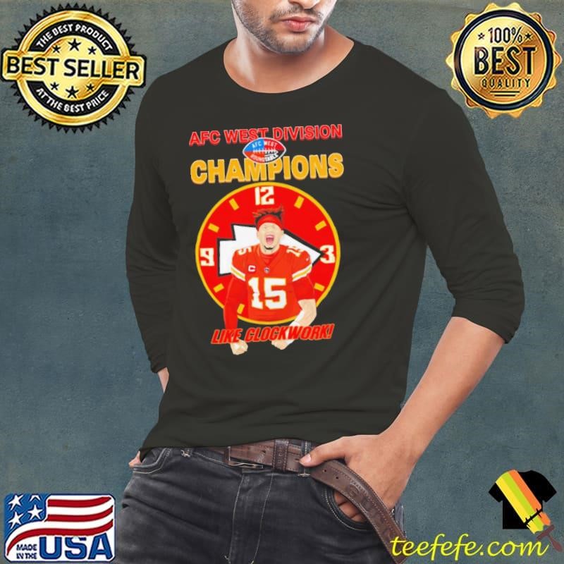 Patrick Mahomes AFC West Champions like clockwork shirt