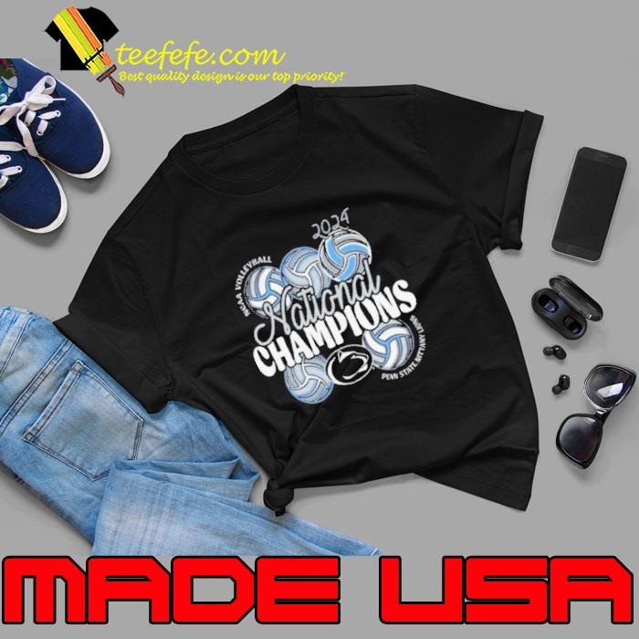 Penn State Nittany Lions 2024 NCAA Women’s Volleyball National Champions Stacked Comfort Colors Shirt
