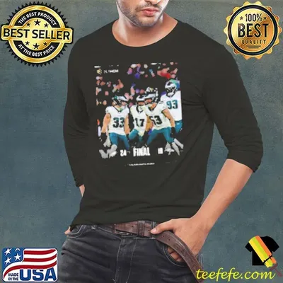 Philadelphia Eagles Win 24 19 Ravens Week 13 2024 Nfl Game Feeling Thankful Score Shirt