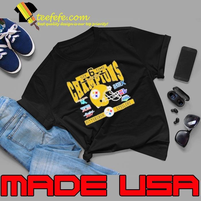 Pittsburgh Steelers Six Time Super Bowl Champions Unisex