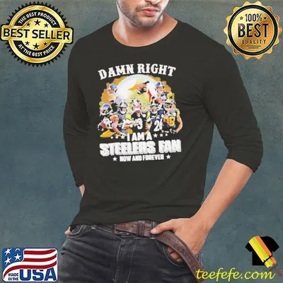 Pittsburgh Steelers damn right I am a Steelers fan now and forever vintage shirt
