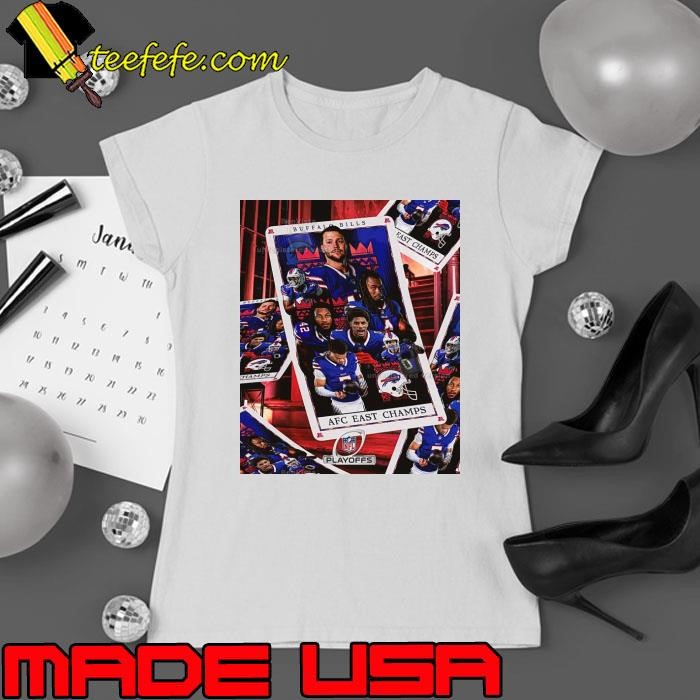 Poster Buffalo Bills AFC East Champs NFL Football 2024 Playoffs Ladies tee